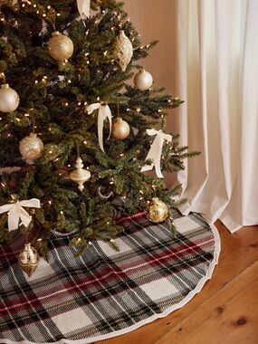Stewart Plaid Christmas Tree Skirt
